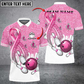 Maxcorners Bowling And Pins Awareness Edition Multicolor Option Customized Name 3D Shirt