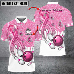 Maxcorners Bowling And Pins Awareness Edition Multicolor Option Customized Name 3D Shirt