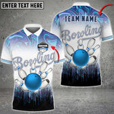 Maxcorners Bowling Ball And Pins Event Horizon Multicolor Option Customized Name 3D Shirt (4 Colors)