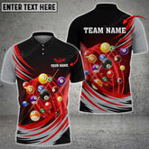 Maxcorners Billiards Space-time Vortex Multi Color Options Personalized Name 3D Shirt (6 Colors)