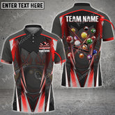 Maxcorners Billiards Pool Sport Personalized Name 3D Shirt (Multi Color Options)