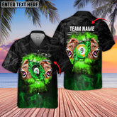Maxcorners Billiards Ball 8 And 9 Lion Kings Multicolor Options Personalized Name Hawaiian Shirt ( 4 Colors )