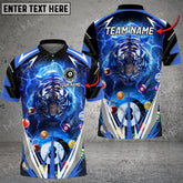 Maxcorners Billiards Thunder Tiger Multicolor Options Personalized Name 3D Shirt (6 Colors)