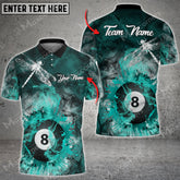 Maxcorners Billiards Dragonfly Smoke Multicolor Options Personalized Name 3D Shirt (4 Colors)