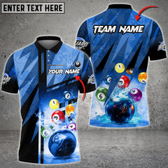 Maxcorners Billiards Ultimate Night 8 Ball Billiard Personalized Name, Team Name Unisex Shirt ( 4 Colors )