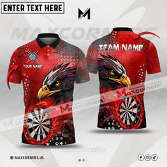Maxcorners Darts Classic Eagle Multicolor Option Customized Name 3D Shirt