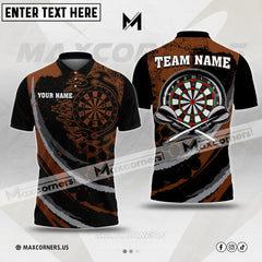 Maxcorners Darts Black Flames Of Hell Multicolor Option Customized Name 3D Shirt