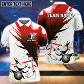 Maxcorners Bowling Ball And Pins Legend Returns Multicolor Option Customized Name 3D Shirt (4 Colors)