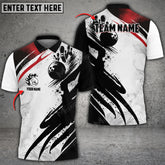 Maxcorners Bowling Ball And Pins Abstract Drawing Multicolor Option Customized Name 3D Shirt (4 Colors)