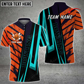 Maxcorners Bowling Ball And Pins Diagonal Cut Multicolor Option Customized Name 3D Shirt (5 Colors)