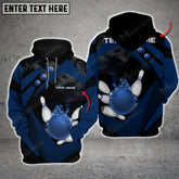 Maxcorners Bowling Ball Premium Multicolor Option 3D Custom Name Shirt