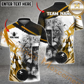 Maxcorners Lion Bowling Jersey Multicolor Options Personalized Name, Team Name 3D Shirt