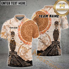Maxcorners Aztec Bowling Jersey Multicolor Options Personalized Name, Team Name 3D Shirt