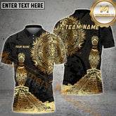 Maxcorners Aztec Bowling Jersey Multicolor Options Personalized Name, Team Name 3D Shirt