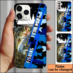 Maxcorners Bass Fishing Personalized Name Phone Case LM1812