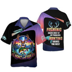 Maxcorners Fishing Hunting Mens Hooded UPF Shirt, Long Sleeve Fishing Shirts, SPF Shirts For Men, Mens Casual Shirts