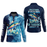Maxcorners I'm Fishing, Thinking About It, Fishing Color, Fishing T-Shirts Funny, SPF Shirts For Men, Hawaiian Shirt for Men