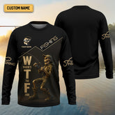 Maxcorners Where's The Fish, Funny Skeleton Fishing Shirts, UPF Fishing Shirts, Gag Gifts For Men, Funny Fishing Shirt