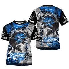 Maxcorners Fishing Makes Me Happy UV Shirts For Men, SPF Long Sleeve Shirts, Breathable Long Sleeve Shirt