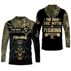 Maxcorners The Man The Myth The Legend, SPF Long Sleeve Shirts, SPF Shirts For Men, Fishing UPF Shirts, Sun Shirts