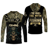 Maxcorners The Man The Myth The Legend, SPF Long Sleeve Shirts, SPF Shirts For Men, Fishing UPF Shirts, Sun Shirts For Men
