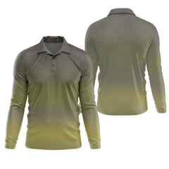 Maxcorners Green Brook Trout Skin UPF Fishing Shirts, Hooded Sun Shirt, Personalized Fishing Gifts, UV Shirts For Men