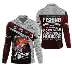 Maxcorners Fishing Saved Me from Being Pornstar Funny Fishing Shirt, SPF Shirt For Men, Gift For Fisherman