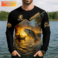 Maxcorners I Go Fishing Because I Like It SPF Shirt, Fisherman Outfit, Mens Casual Shirts