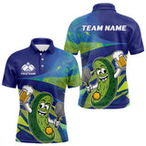 Maxcorners Custom Funny Pickles Play Pickleball Polo Shirts For Men, Pickleball Team Shirt LM1307