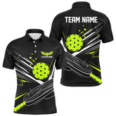 MaxCorners Pickleball Multi-Color Option Customized Name, Team Name 3D Polo Shirt For Men