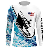 Maxcorners Custom Deep Sea Fishing Shirts With Boat Name, American Flag Saltwater Fishing Shirts LM0501