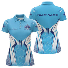 Maxcorners Custom Blue Pickleball Polo Shirts Pickleball Tournament