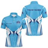 Maxcorners Custom Blue Pickleball Polo Shirts Pickleball Tournament