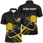 MaxCorners Pickleball Multi-Color League And Paddle Jersey Customized Name, Team Name 3D Polo Shirt For Men