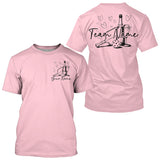 Maxcorners Custom Pink Pickleball T-Shirts For Men, Pickleball And Wine Lovers Uniform LM0803