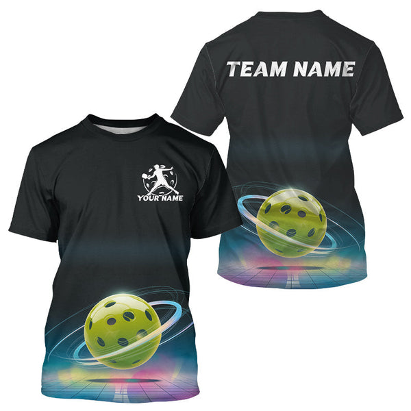 Maxcorners Custom Galaxy Pickleball Polo Shirts For Men, Pickleball Team League Shirt LM1307