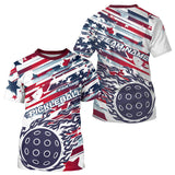 Maxcorners Custom Pickleball Jerseys, Patriotic US Pickleball T-Shirts For Men Team League 1 LM0803
