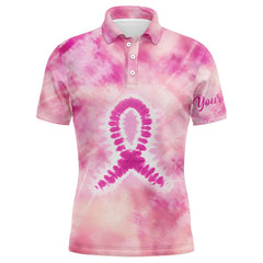 MaxCorners Golfs Funny Golf Beer Green Tropical Leaves Pattern Customized Name 3D Polo Shirt For Men