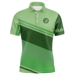 Maxcorners Green Mens golf polo shirts custom name mens golf tops, unique gift for the golfers