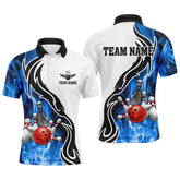Maxcorners Bowling Ball Pins Strike Multicolor Option Customized Name 3D Shirt