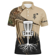 Maxcorners Disc golf polo shirt for men custom camouflage disc golf basket, Disc golf jerseys MT0510