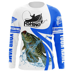 MaxCorners Crappie Fishing Tournament Customized Name 3D Long Sleeve Shirt