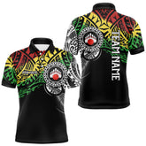 Maxcorners Personalized Tribal pattern Mens Bowling Shirts Custom Bowling outfit for men Team bowling jersey