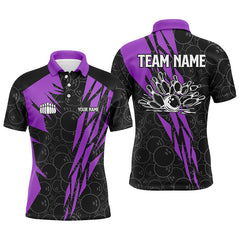 Maxcorners Bowling Strike Team League Multicolor Option Customized Name 3D Shirt
