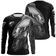 Maxcorners Rainbow Trout performance Fishing Shirts Custom Trout Fishing Long Sleeve Tournament Fishing Shirts LM0607