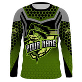 Maxcorners Largemouth bass fishing green shirts Custom name fishing jerseys | Long sleeve, Long Sleeve Hooded LM0201