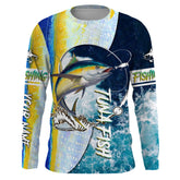 Maxcorners Tuna fishing Saltwater Fish ocean camo UV protection customize name fishing shirts LM2408