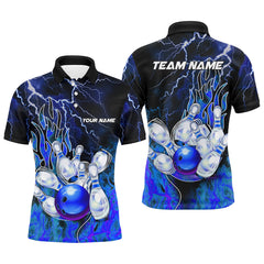 Maxcorners Bowling Thunder And Fire Pro Multicolor Option Customized Name 3D Shirt