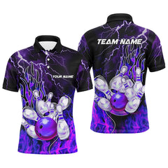 Maxcorners Bowling Thunder And Fire Pro Multicolor Option Customized Name 3D Shirt