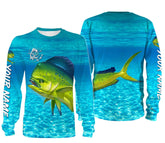 Maxcorners Customize Name Mahi Mahi Fishing 3D Shirts